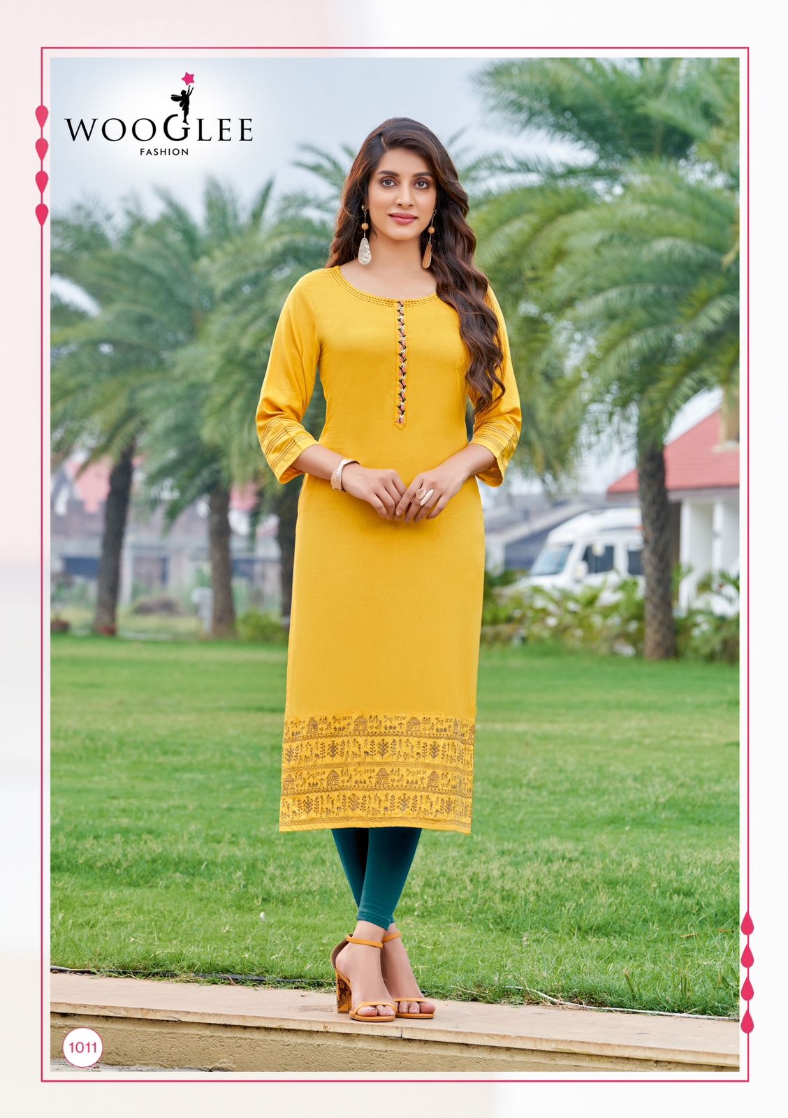 Anurag By Wooglee 1009-1014 Printed Kurtis Catalog